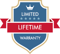 Limited lifetime warranty badge